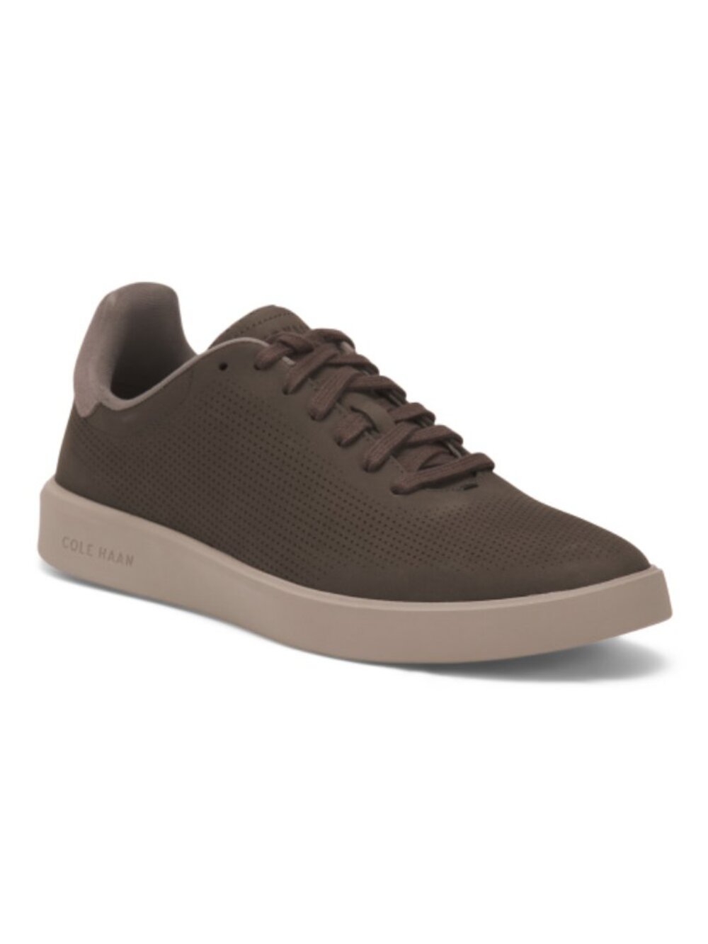 COLE HAAN Men's Nubuck Leather Grand Crosscourt Daily Laser Cut Sneakers